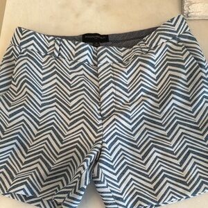 Banana Republic Blue Zigzag Women's Shorts